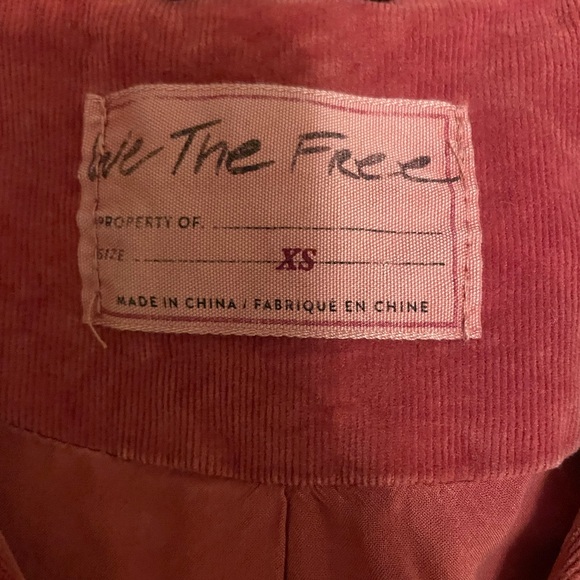 We The Free Vintage Red Bomber Jacket - Picture 2 of 5